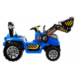 Elektrický traktor na batérie - modrý